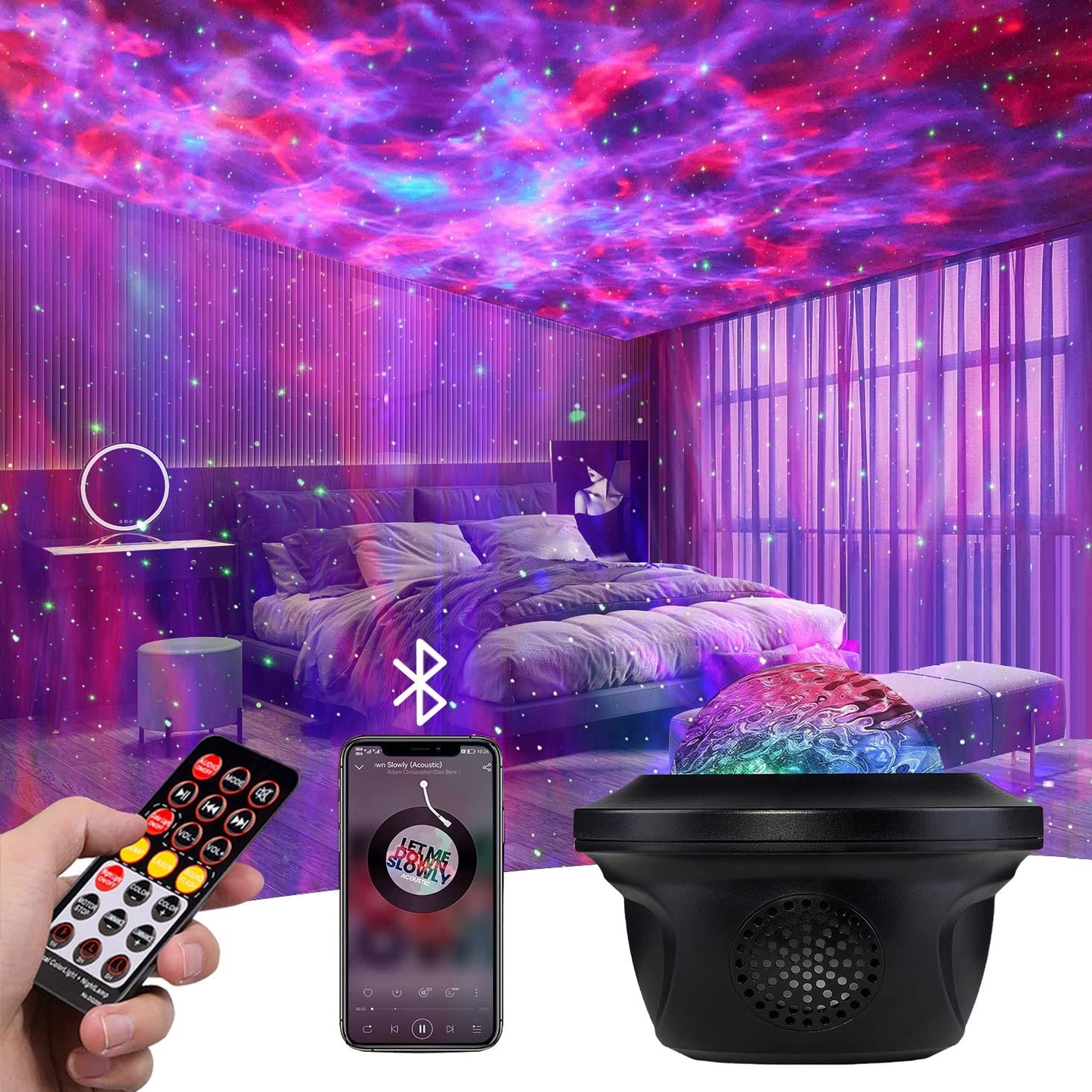 TECPHILE Starship Galaxy Projector