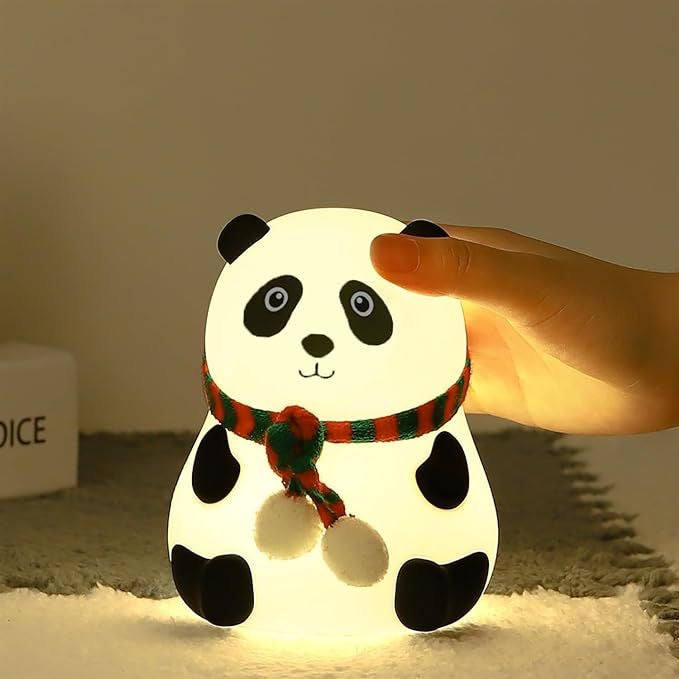 KAWAII™ Animal Silicone Touch Lamp – Panda, Duck, Bunny