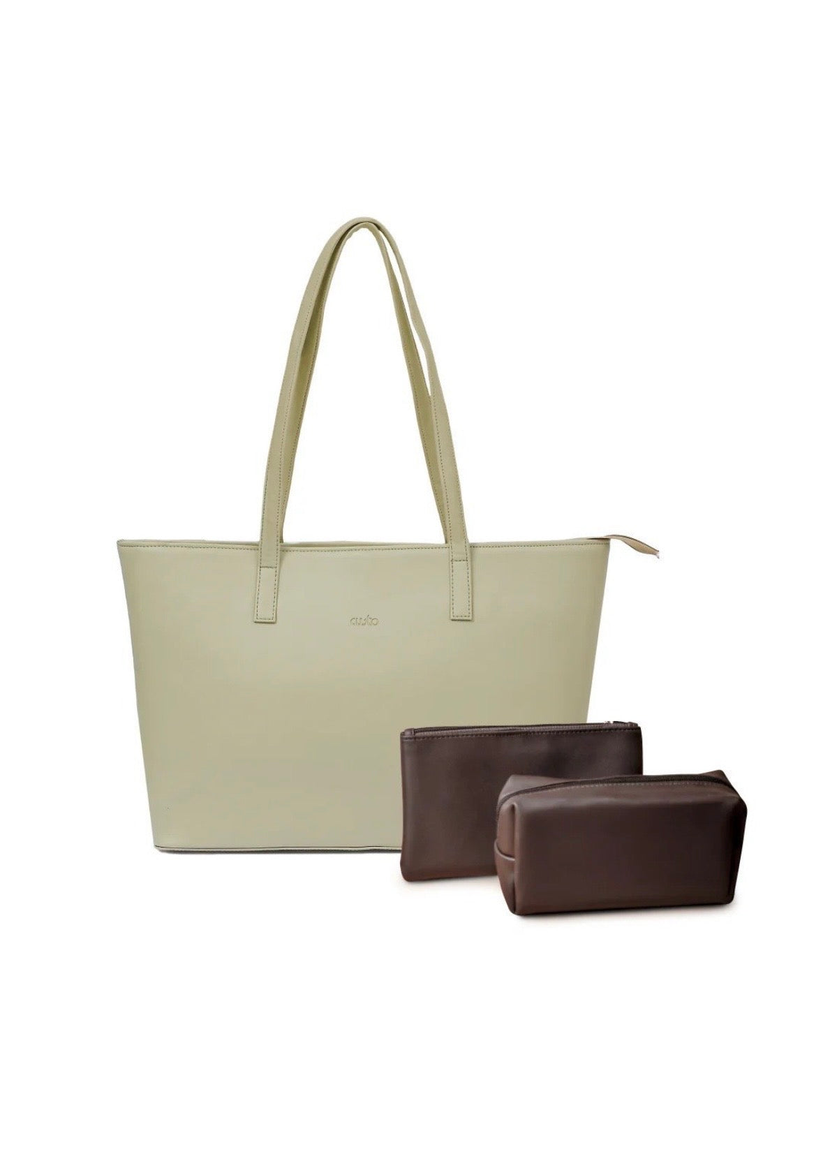 Walnut Brown Vegan Leather Tote Bag – INIT