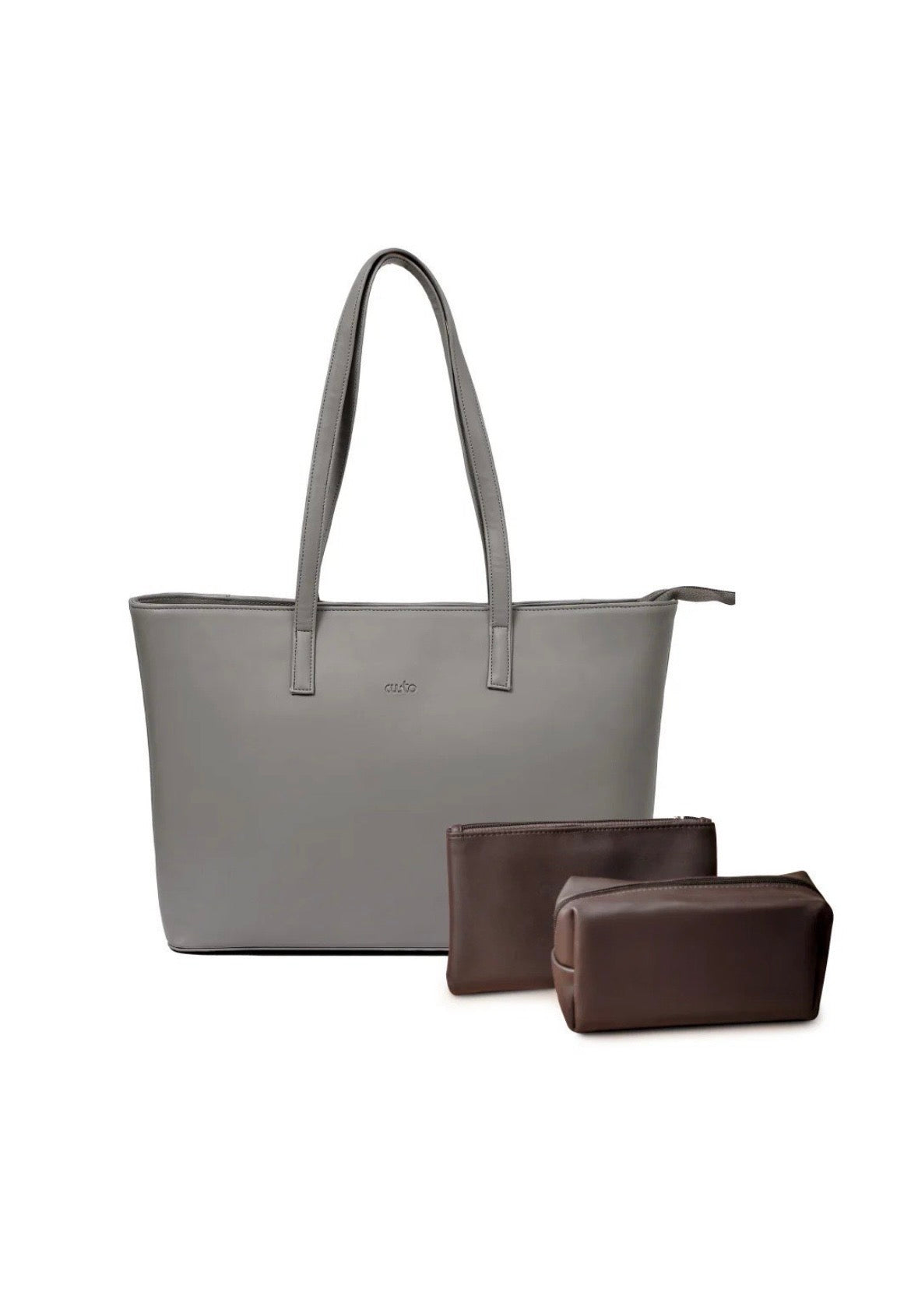 Walnut Brown Vegan Leather Tote Bag – INIT