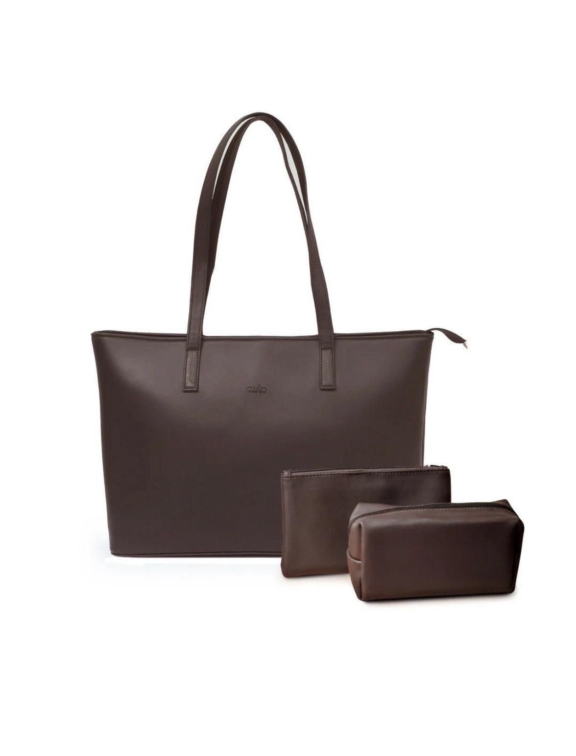 Walnut Brown Vegan Leather Tote Bag – INIT
