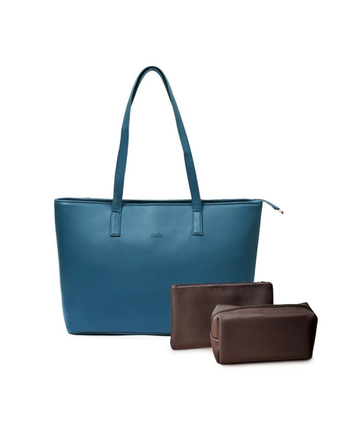 Walnut Brown Vegan Leather Tote Bag – INIT