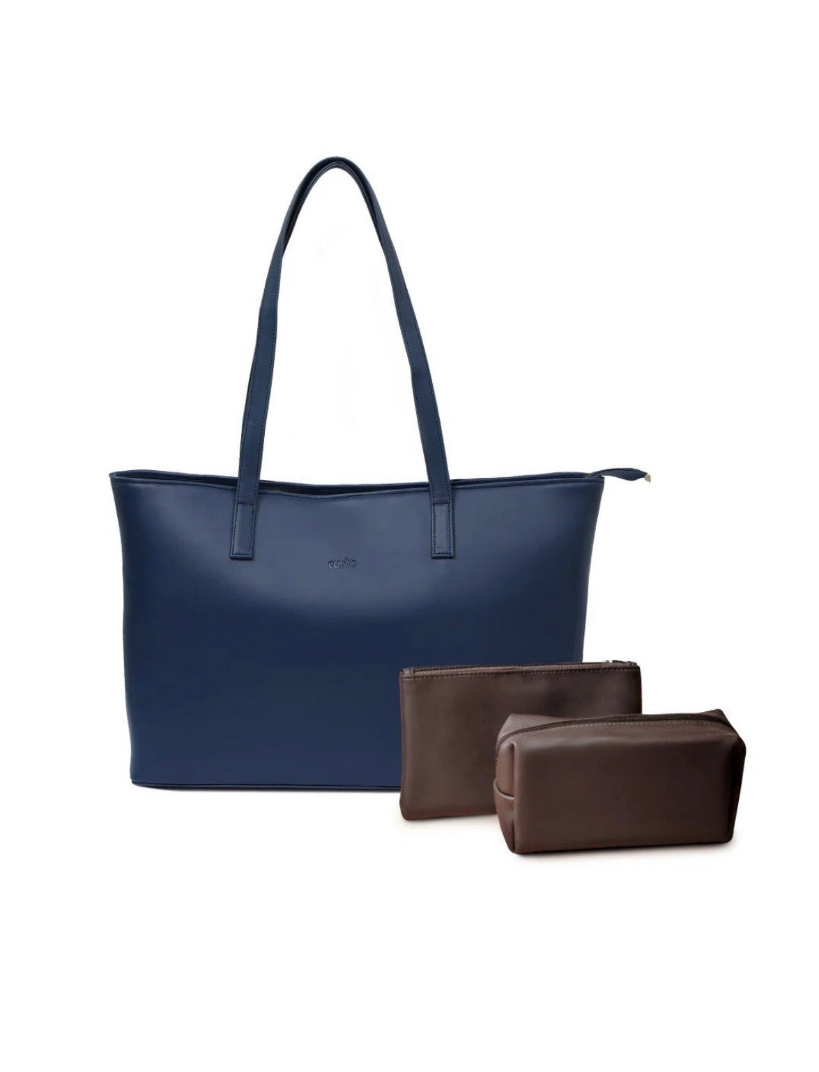 Walnut Brown Vegan Leather Tote Bag – INIT