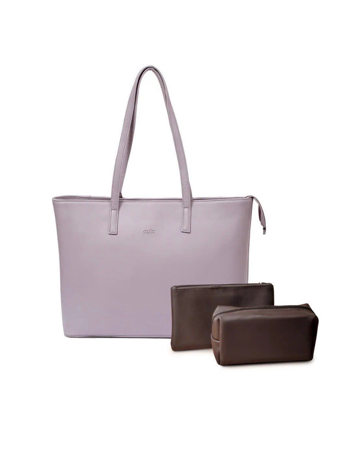Walnut Brown Vegan Leather Tote Bag – INIT