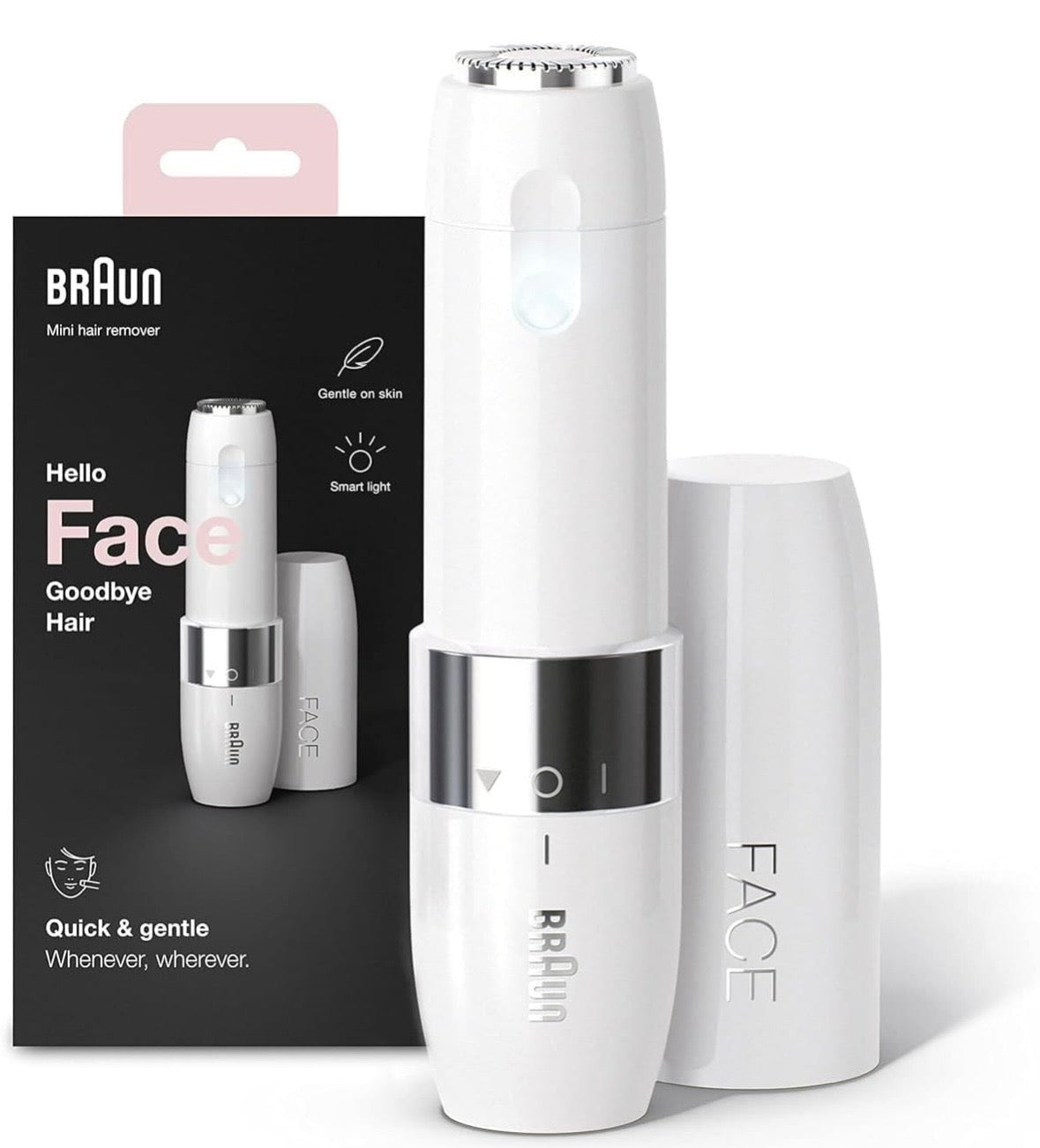 Braun Face Mini Hair Remover FS1000 – Electric Facial Hair Remover for Women