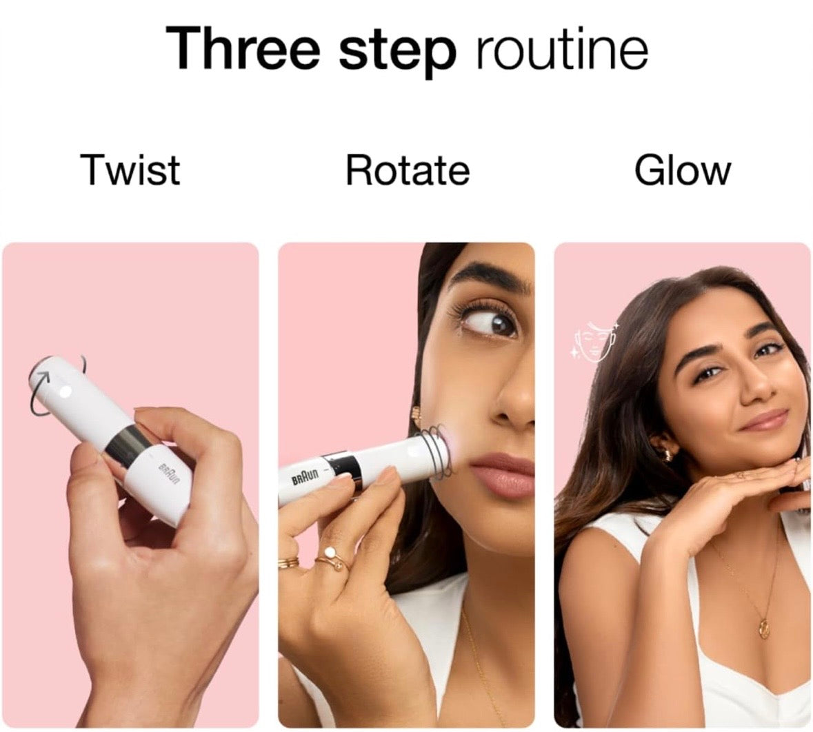Braun Face Mini Hair Remover FS1000 – Electric Facial Hair Remover for Women