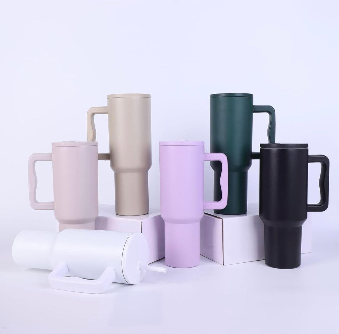 1200ML Stainless Steel Tumbler with Lid and Straw – Vacuum Insulated | 1.2LCustom Tumbler (Prepaid Only, No COD/Return)