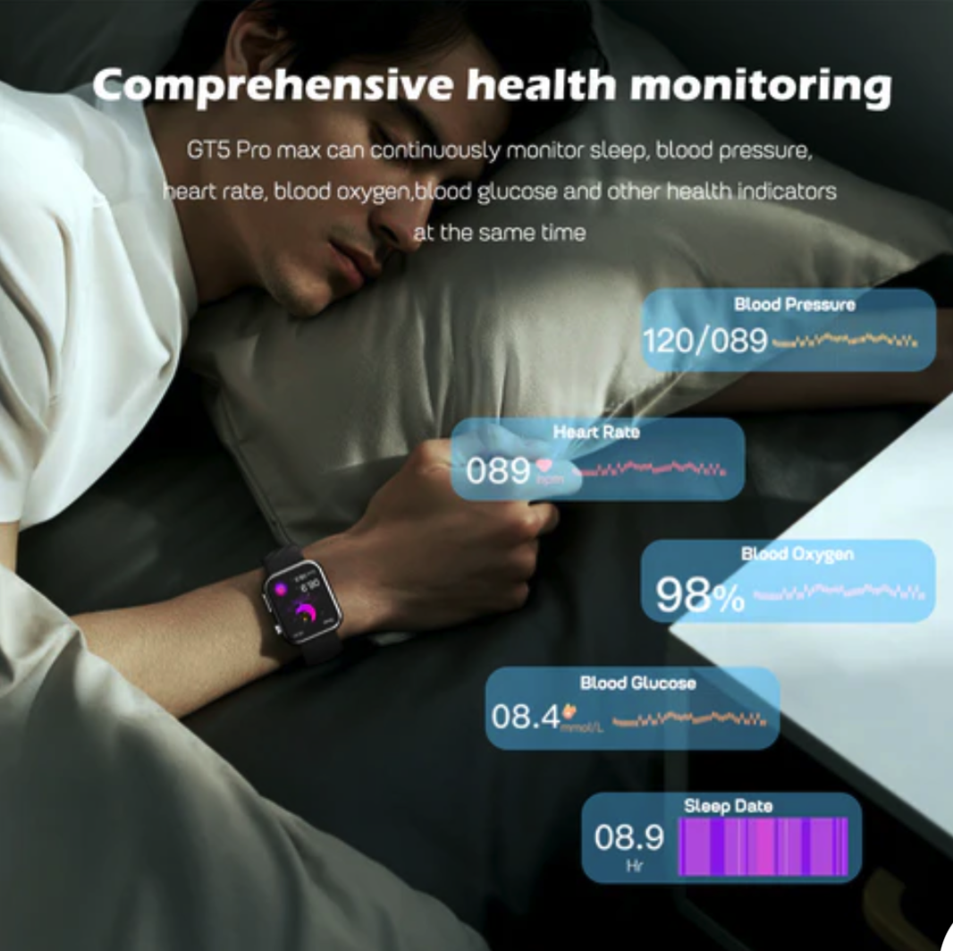 Upgrade FITVII® GT5 PRO MAX Blood Pressure Watch