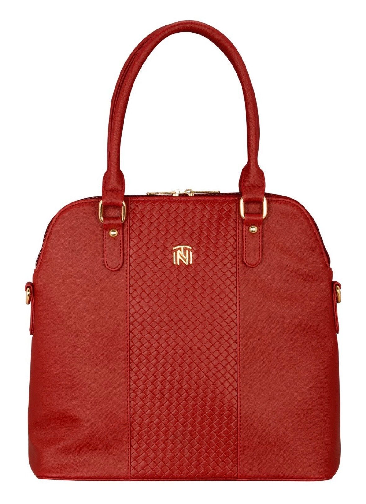 INIT Hand Bag - Black, Rexine, Made in India