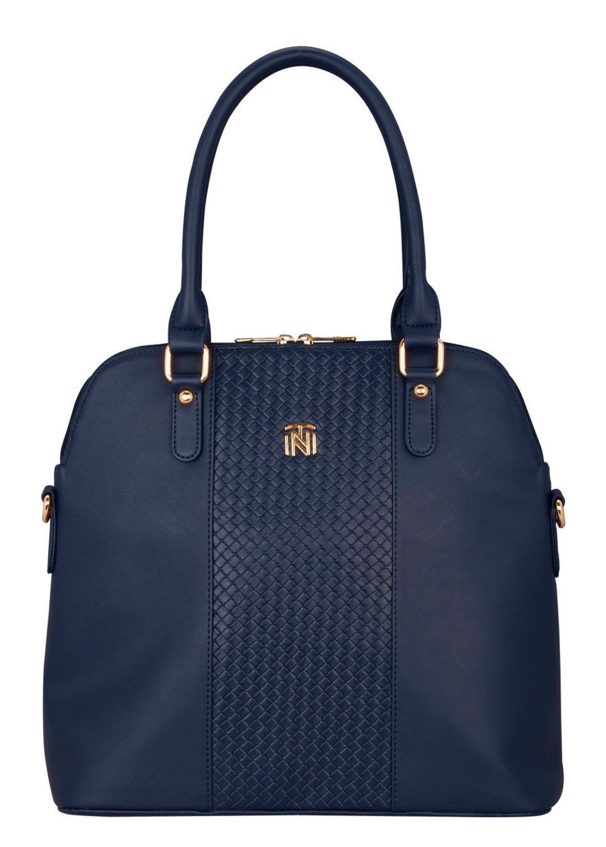 INIT Hand Bag - Black, Rexine, Made in India