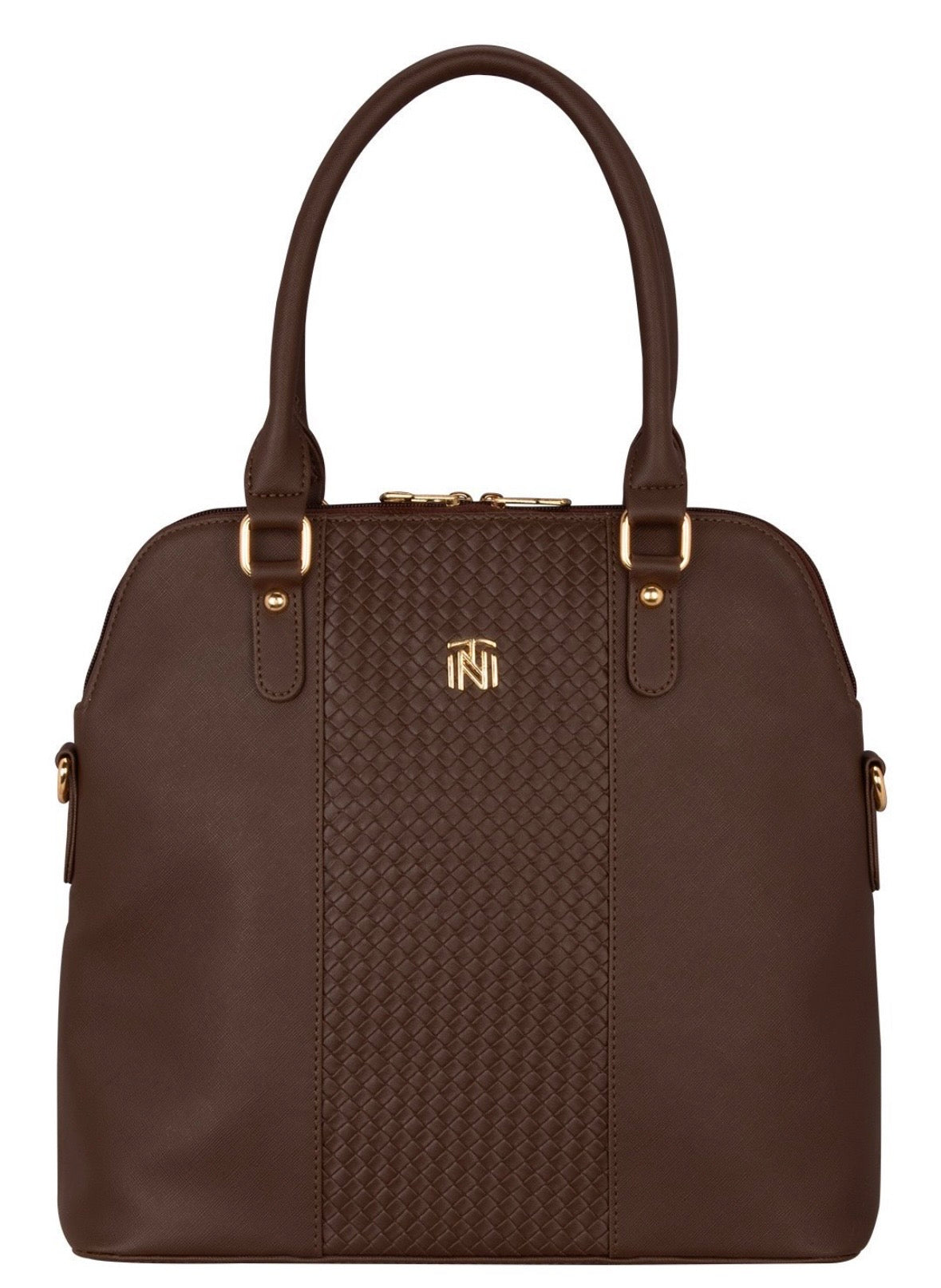 INIT Hand Bag - Black, Rexine, Made in India