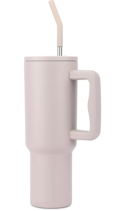 1200ML Stainless Steel Tumbler with Lid and Straw – Vacuum Insulated | 1.2LCustom Tumbler (Prepaid Only, No COD/Return)