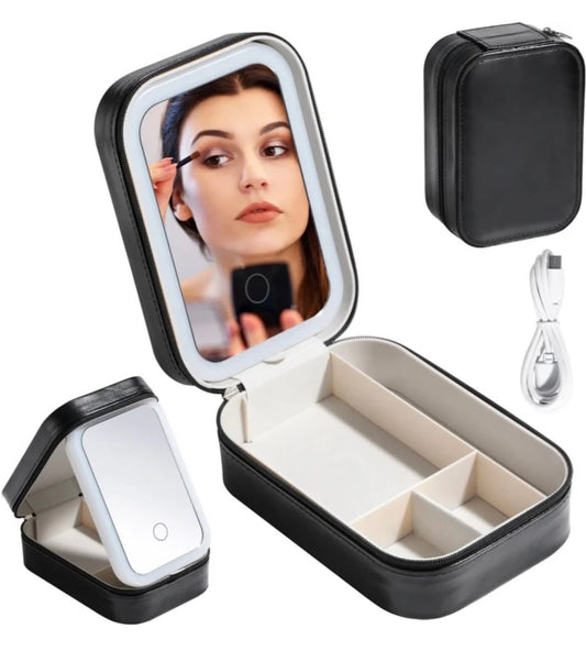Dealmo Jewellery Box with LED Mirror