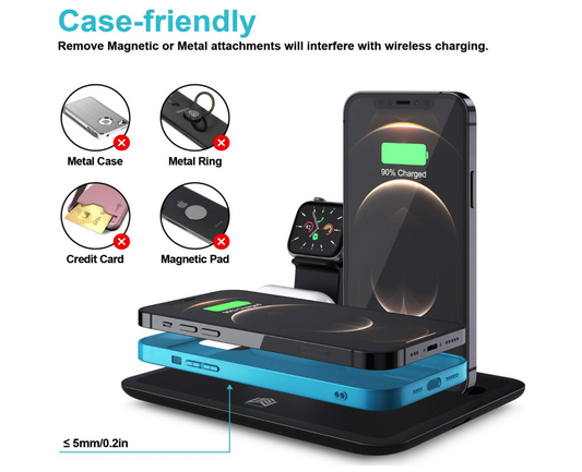 QuickCharge™ 3-in-1 Wireless Charging Station