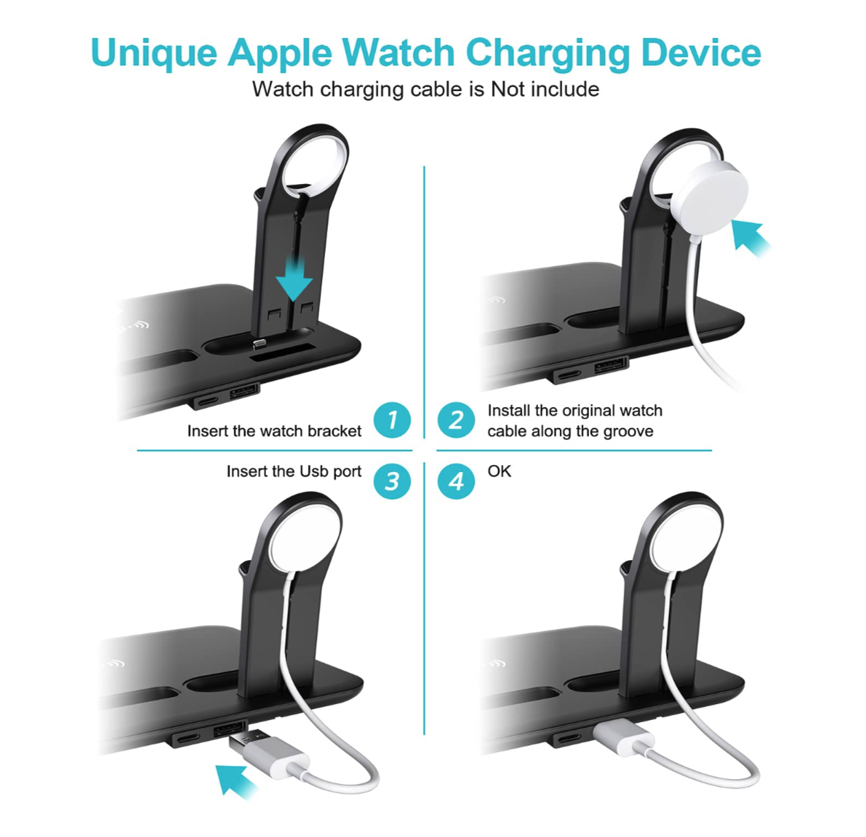 QuickCharge™ 3-in-1 Wireless Charging Station