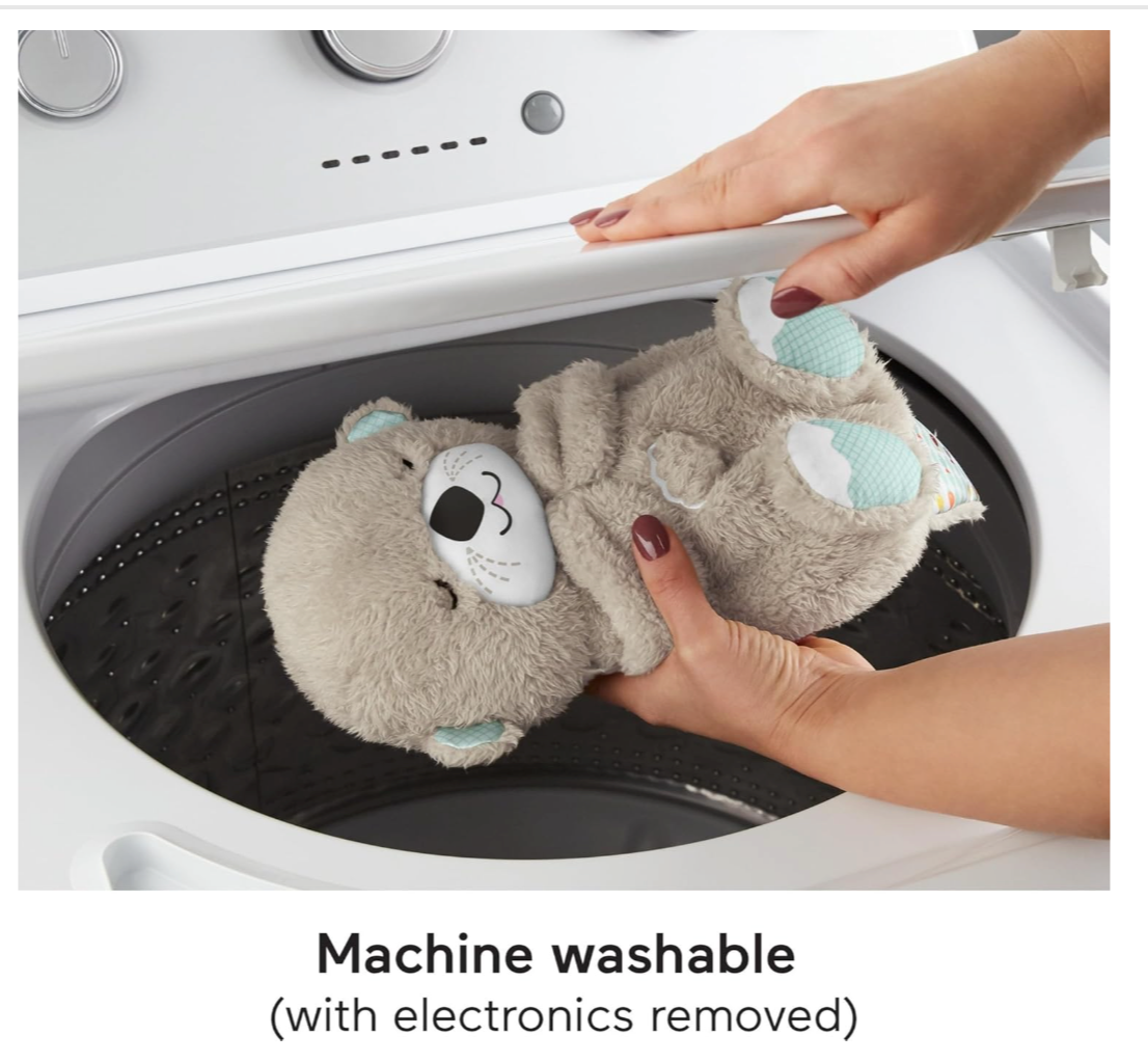 Soft Breathing Teddy with Music, Lights & Realistic Breathing Motion